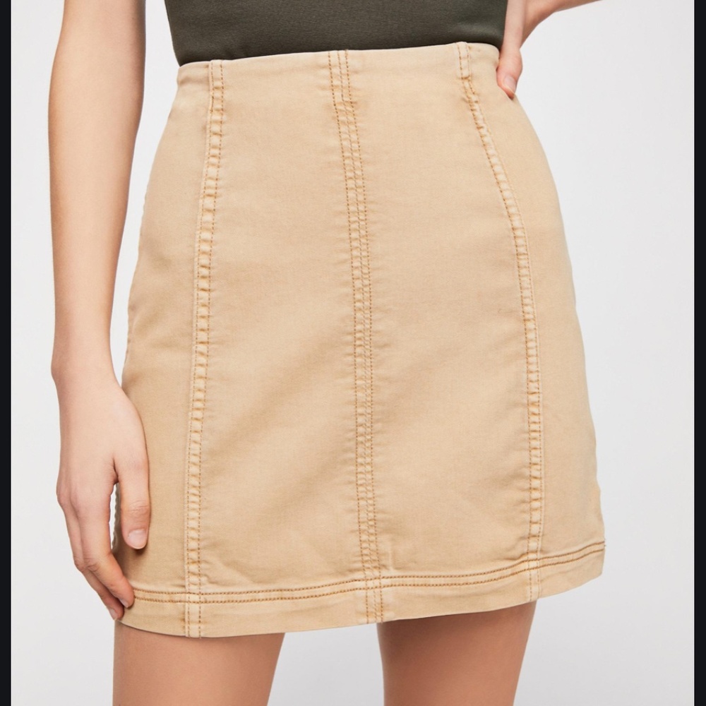 Free People Modern Femme Denim Mini Skirt